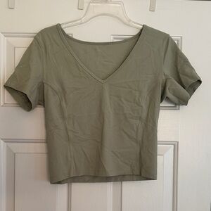 Lululemon Align Green V-Neck Women's Top